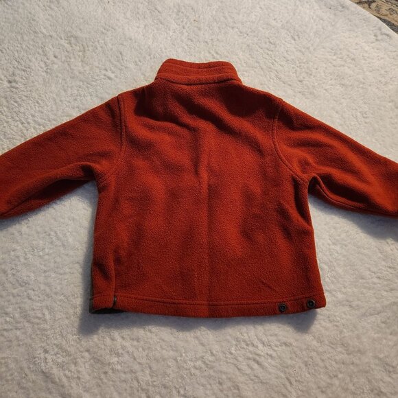 Columbia Orange‎ Fleece Jacket Boys Size 4/5 - Picture 4 of 4